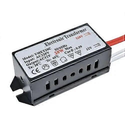 AC 220V to 12V 20W LED Electronic Transformer Low Voltage Halogen Lamp Transformer For Halogen Lamp & Crystal Lamp G4 Light Bead