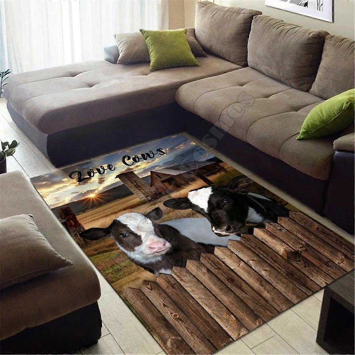 Zona Lhasa apso Covor 3D peste tot Covor imprimat Camera de zi Flanel Dormitor Non-Derapant Podea Covor 03