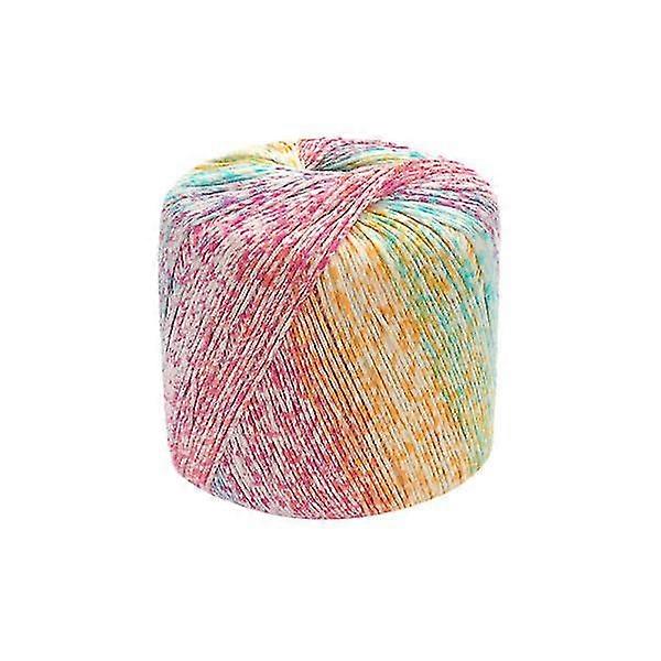 Embroidery Thread Roll Cotton Wool Yarn Rainbow Yarn Knitting Yarn Material