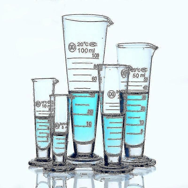Lab Graduated Tapered Measuring Cup Beaker Triangular Conocal Cylinder Laboratory Equipment