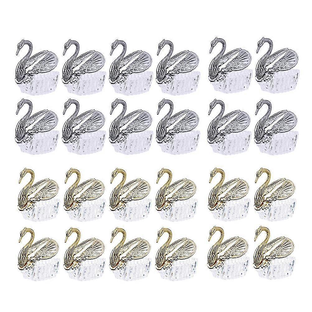 24pcs Candy Boxes Decorative Candy Cases Wedding Candy Containers assorted Color