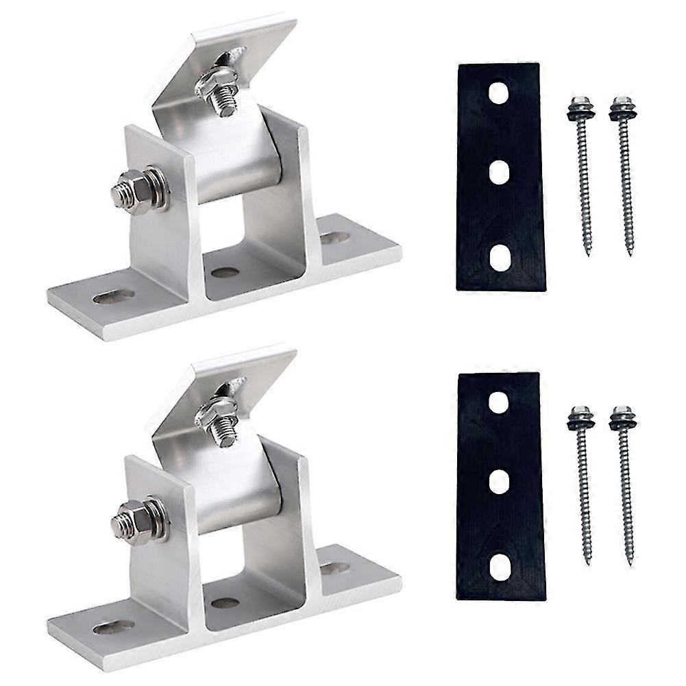 Adjustable Foot Mount With Screws And Rubber Pads Solar Panel Rotatable Elevation With Angle Bracket Roof Mounting
