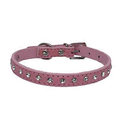 PU leather + diamond pet collar