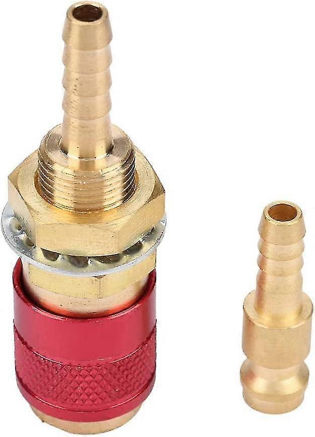 Water Cooled Adapter - M6 Gas And Water Quick Connector For Mig Tig Welding Torch Fitting(red)