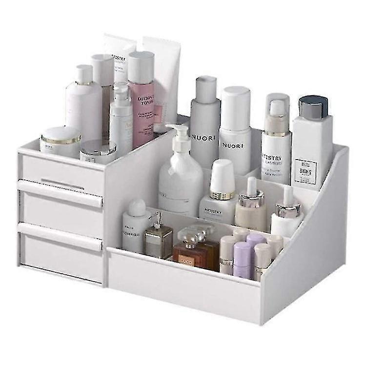 متعدد الطبقات درج مستحضرات التجميل والمجوهرات تخزين مربع ماكياج منظم حاوية سطح المكتب أشتات التخزين مربع