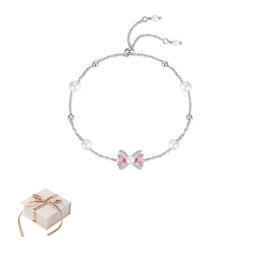 Brassard Mdchen rosa Diamond Perlenschalenarm