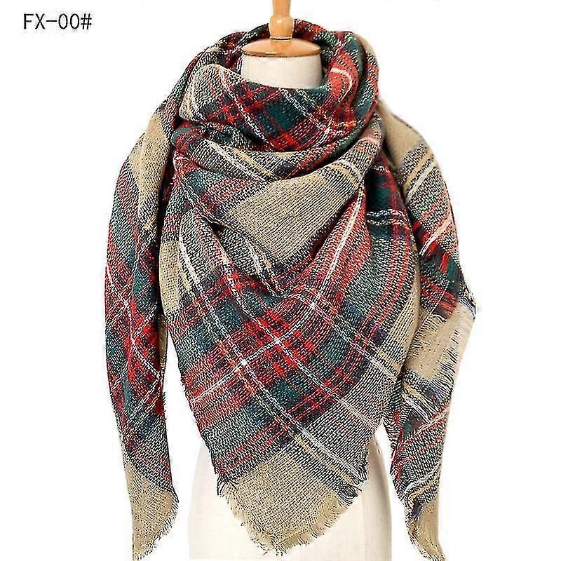 And Imitat Cashmere Double-sided Square F F Ladies Shawl