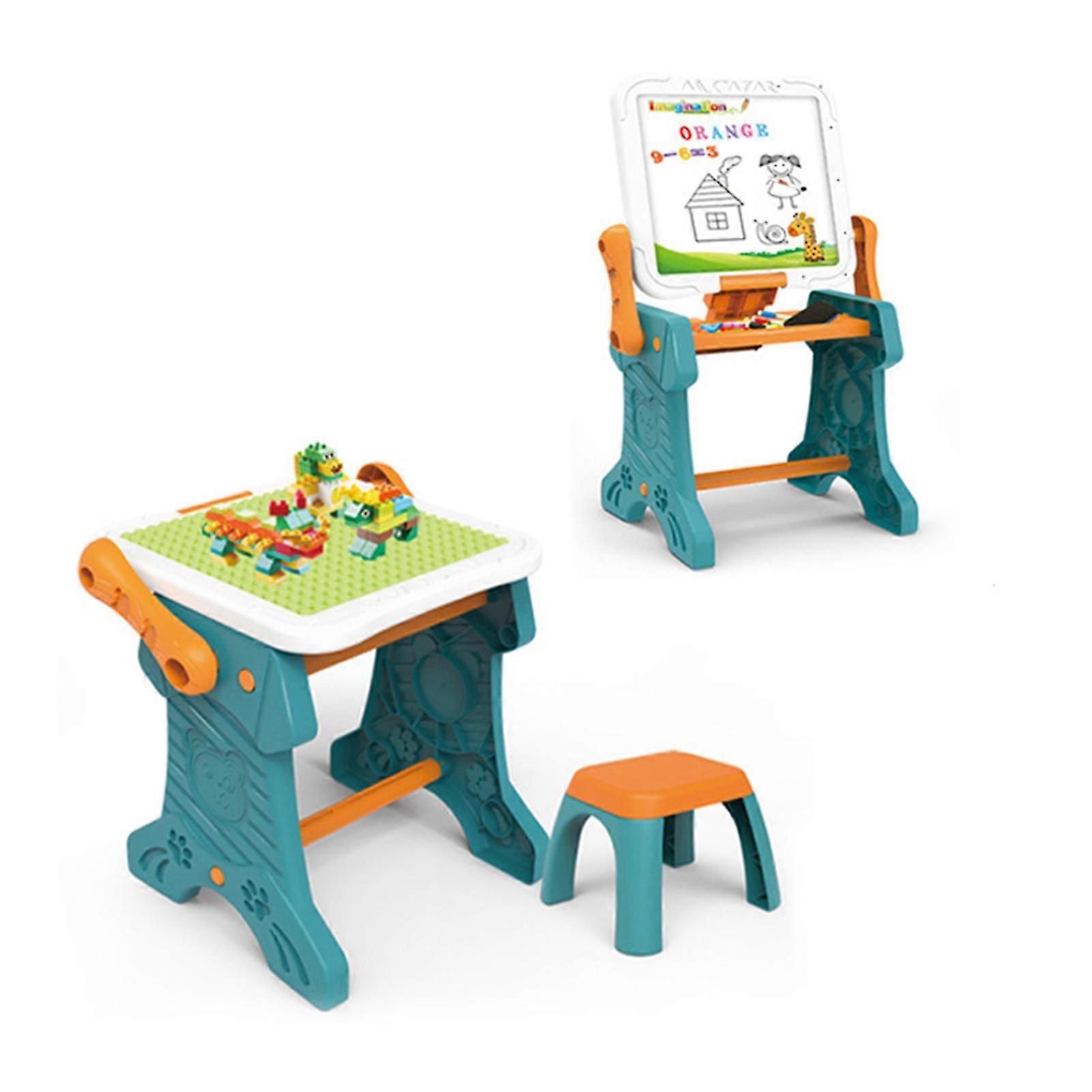 2 in 1 Bracket Type Building Table Multifunctional Foldable Writing Board for Playing Learning