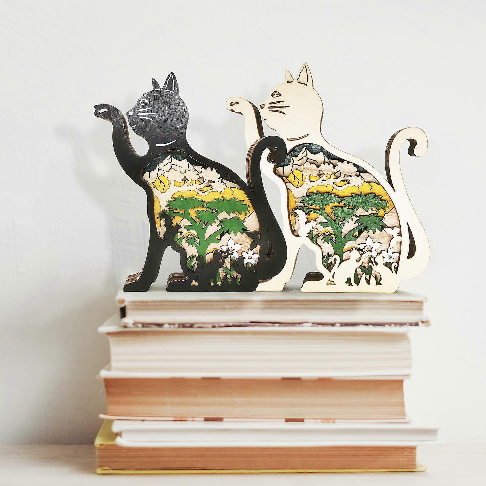 Ornaments Multi-layer Carpentry Gift Boxwood- Creative Desktop Decorations