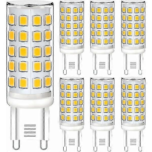 G9 LED Dimmable, 5W 230V Equivalent to 40W Halogen, 6-pack