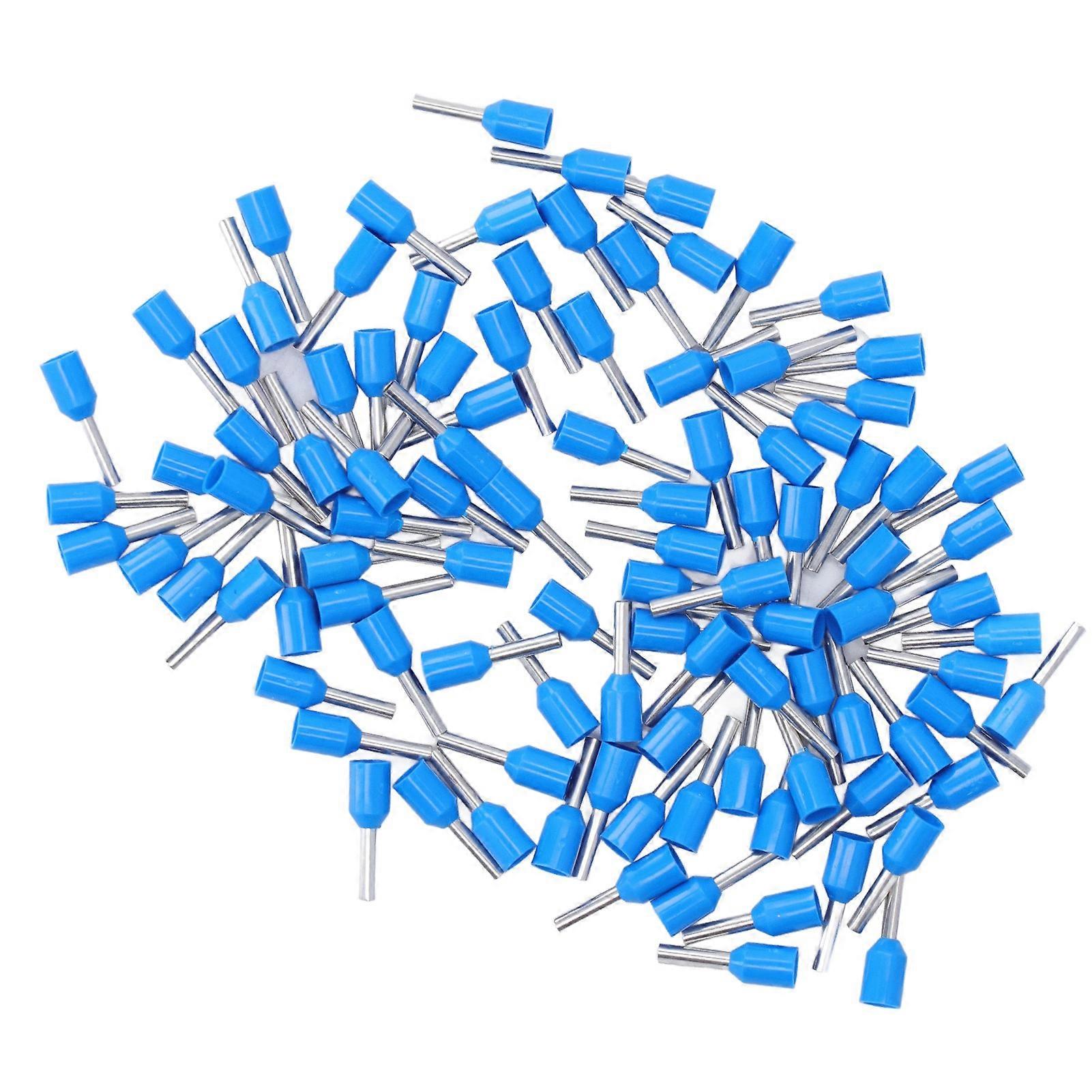 100pcs E1508 Pin Cord End Terminal Copper PVC Wire Insulated Ferrule Crimp Terminals compatible Electronic Equipment