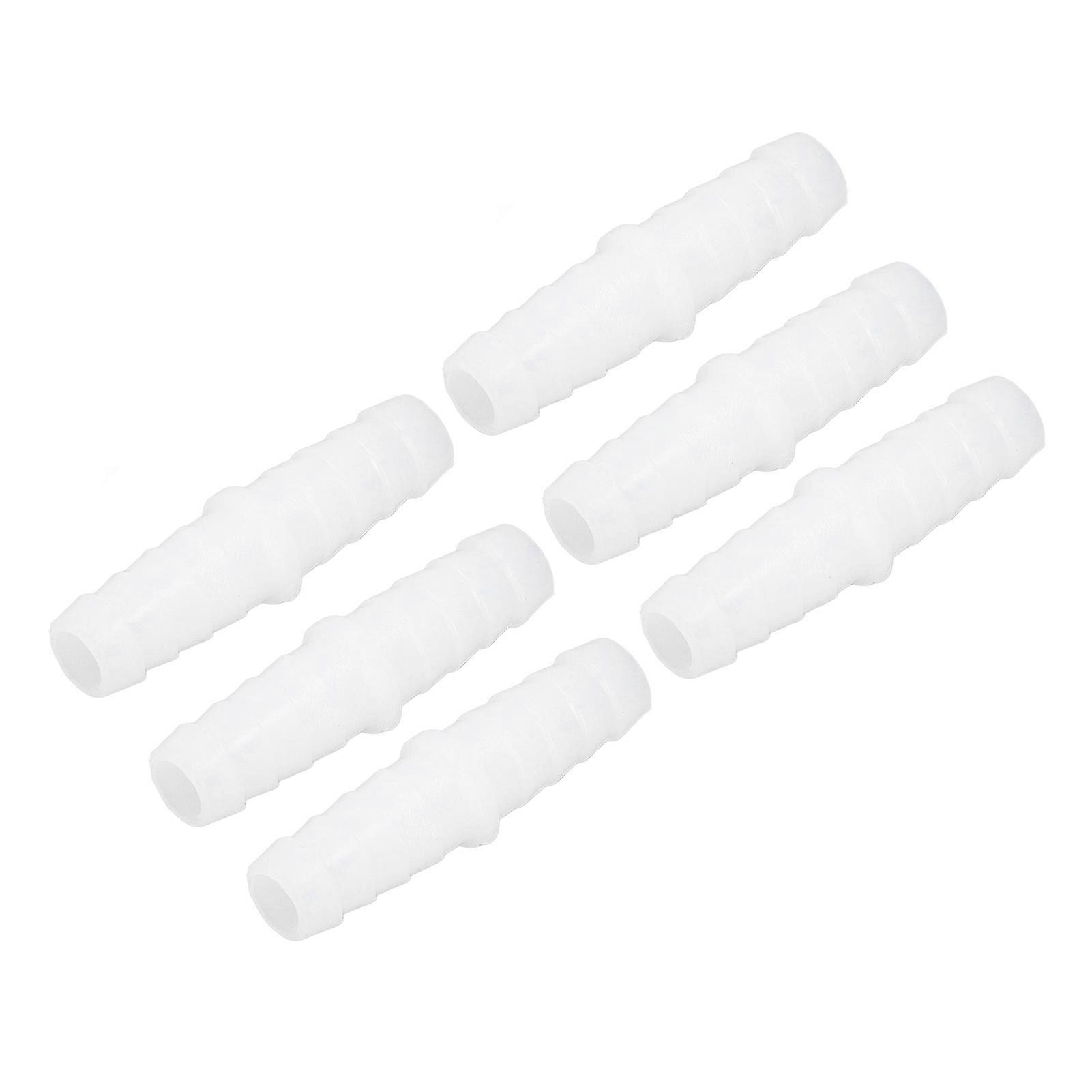 10Pcs Plastic Hose Barb Fitting Straight Equal Barbed Splicer Mender Joint Union Adapter 9-9mm
