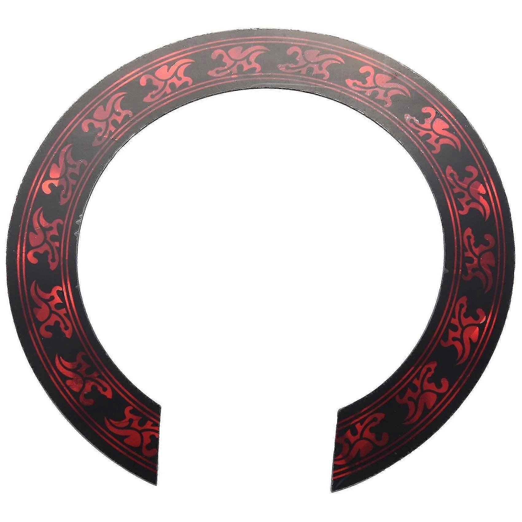 Acoustic Classical Guitar Soundhole Rosette Decal Sticker - Red Pattern - 1 Pcs