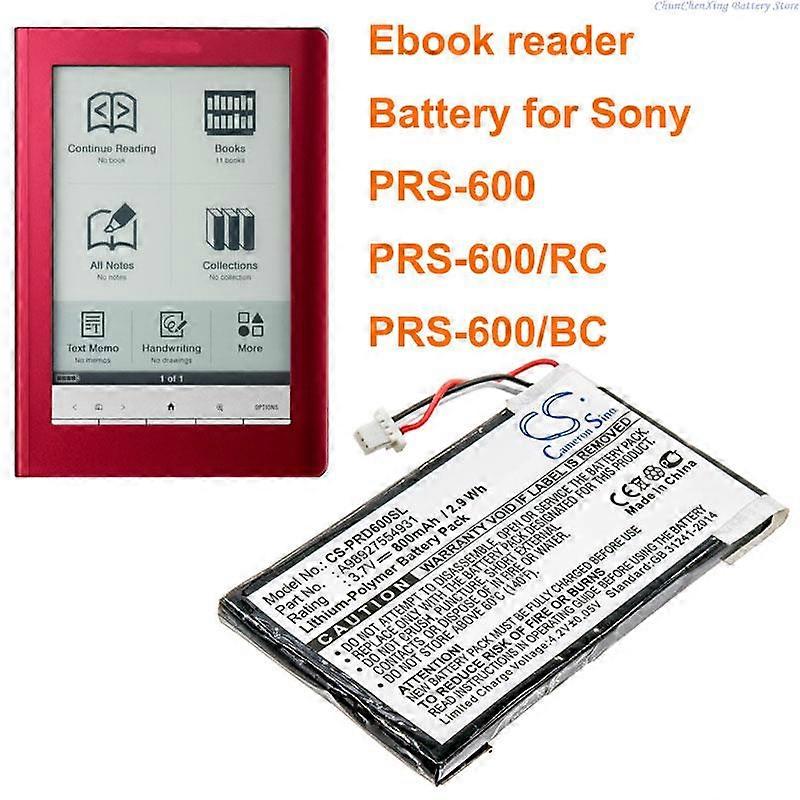 800mAhの電子書籍、電子書籍リーダーバッテリー A98927554931、ソニーPRS-600、PRS-600 / BC、PRS-600 / RC用A98941654402+ツールとギフト