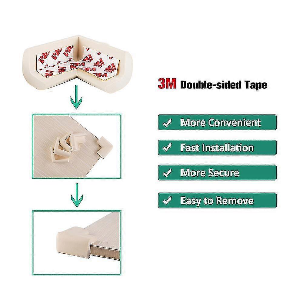 3.5cm/1.38" Length Of Side 8 Corners) Baby White Corner Guards Set