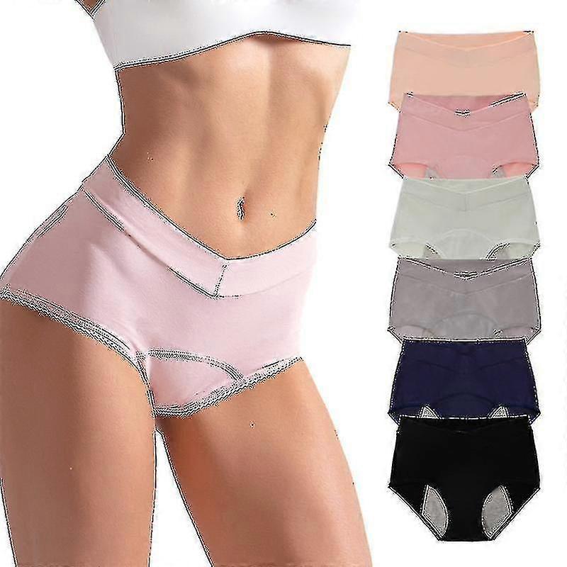 6 Pz Incontinenza Urinaria Biancheria Intima In Cotone Mestruale A Prova Di Perdita Assorbimento-YNP