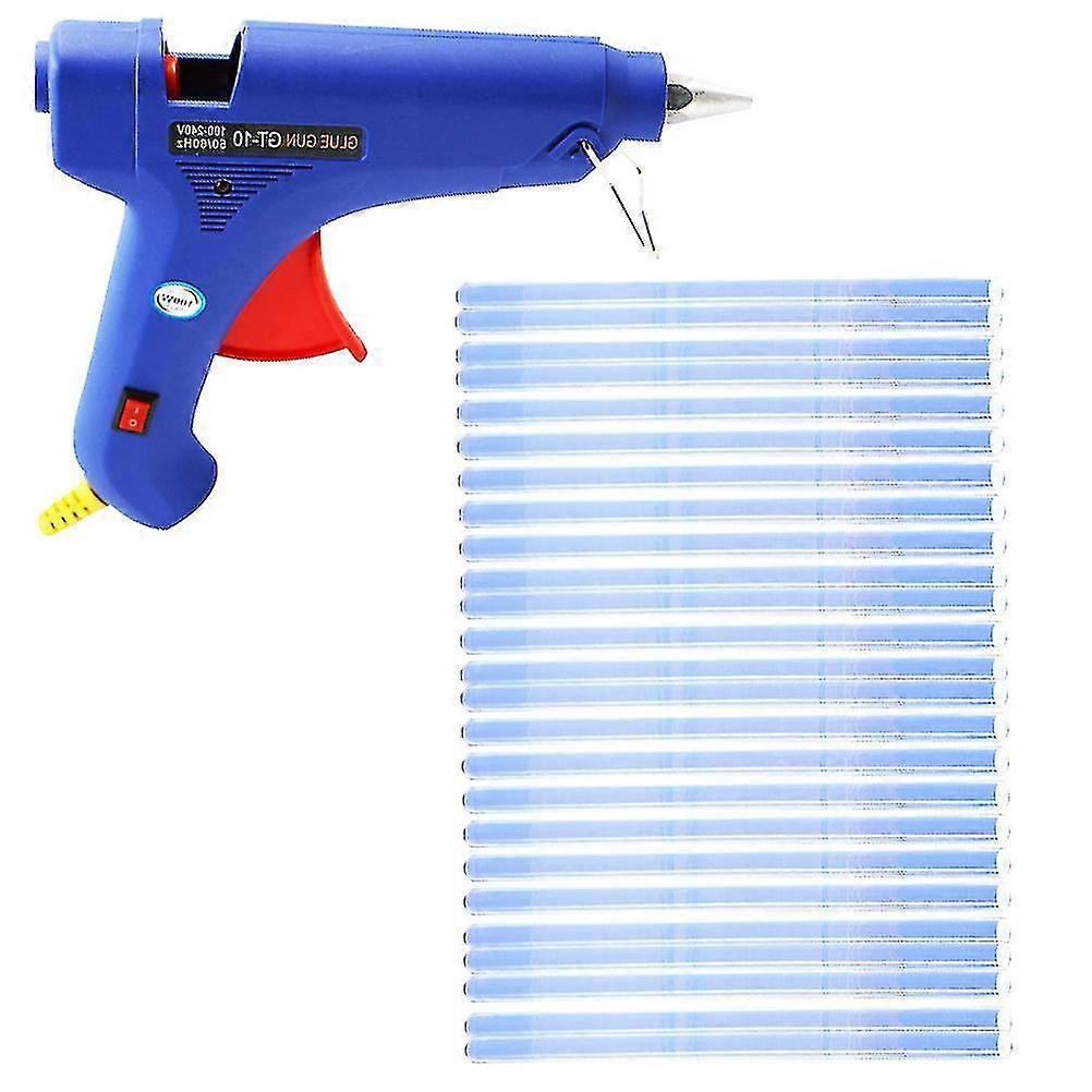 1 Set Of Durable 100w Hot Glue Sprayer Tool Kit With 25pcs 11mm Transparent Hot Glue Sticks For Diy Small Craft And Quick Repairs In Home Office Eu Pl