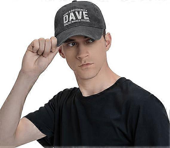 What A Difference A Dave Makes Trucker Hat - Retro Cool Baseball Cap