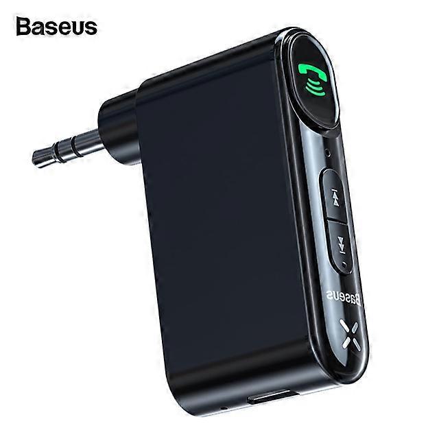 Bezdrátový audio přijímač Baseus Aux do auta, automatický Bluetooth 5.0 kompatibilní adaptér do auta, handsfree reproduktor s mikrofonem