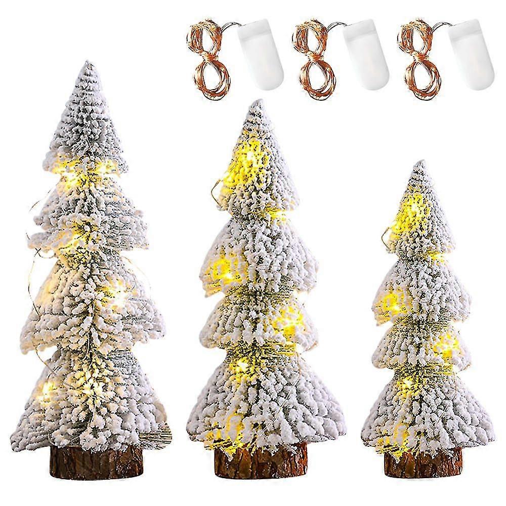 Tree Mini Artificial 3pcs Mini Trees With Base Artificial Tree Tree With Effect, Tree Small For Ch