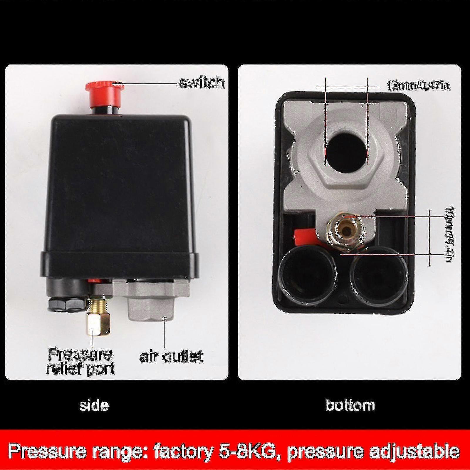 Air Compressor Pressure Switch Control For Valve 90-120psi Pressure