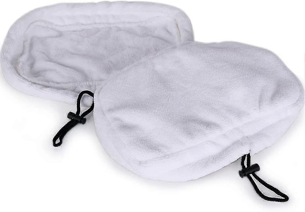 5pcs Universal Washable Microfiber Steam Mop Replacement Pads, 27 X 16cm (white)