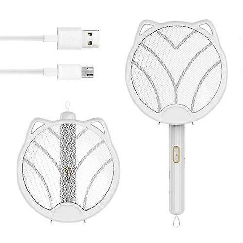 3In1 Electric Mosquito Swatter LED Portable Folding Mosquito Killer Repellent USB Rechargeable Summer Anti Insect Bug Zapper