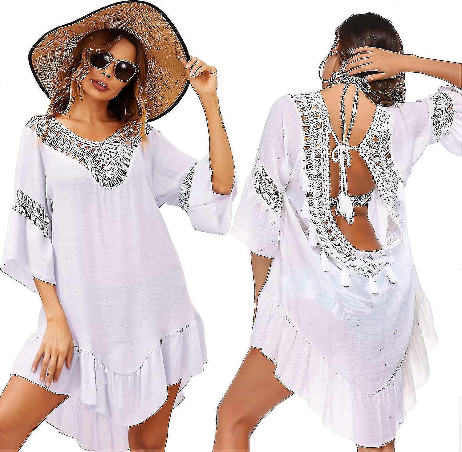 Maillot de bain Couvrir les femmes Maillot de bain Robe Plus Taille Sexy Bikini Beach Tunique Top Summer