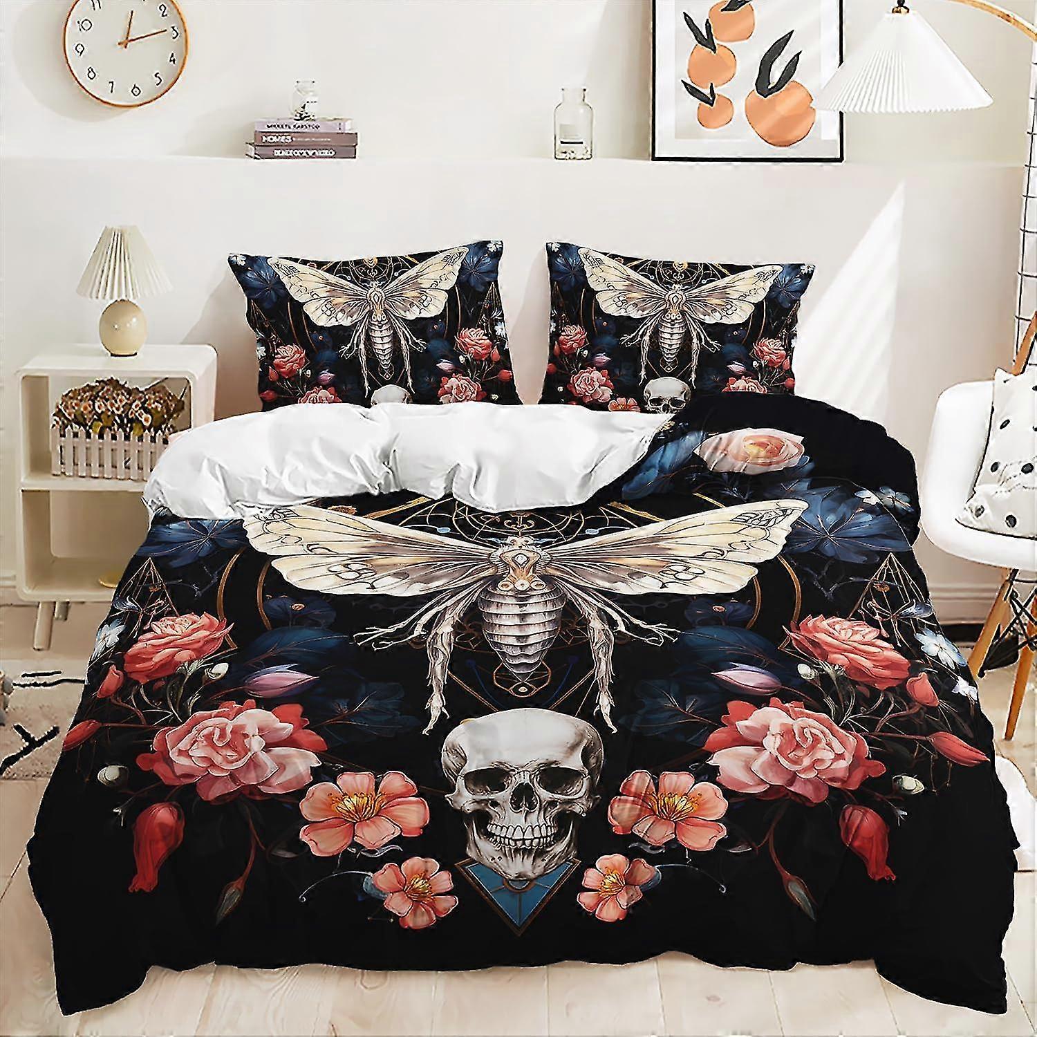 b2471 Lençóis Traça Capa de Edredão Conjunto de 3 Peças Conjunto de Cama 1 Capa de Colcha e 2 Fronhas Lençóis gb2471