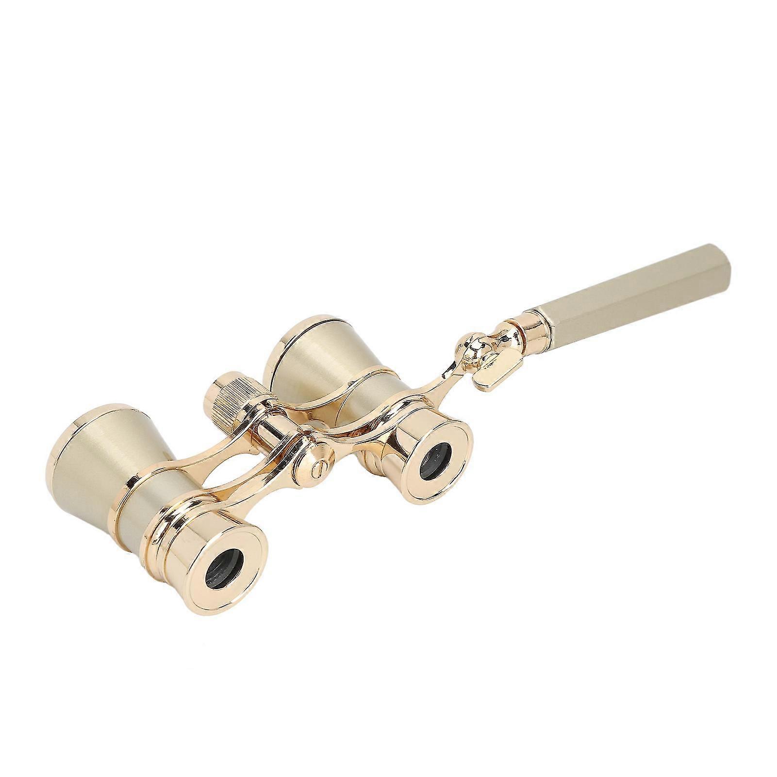 3X25 Metal Portable Opera lasses Binoculars with Handle - old