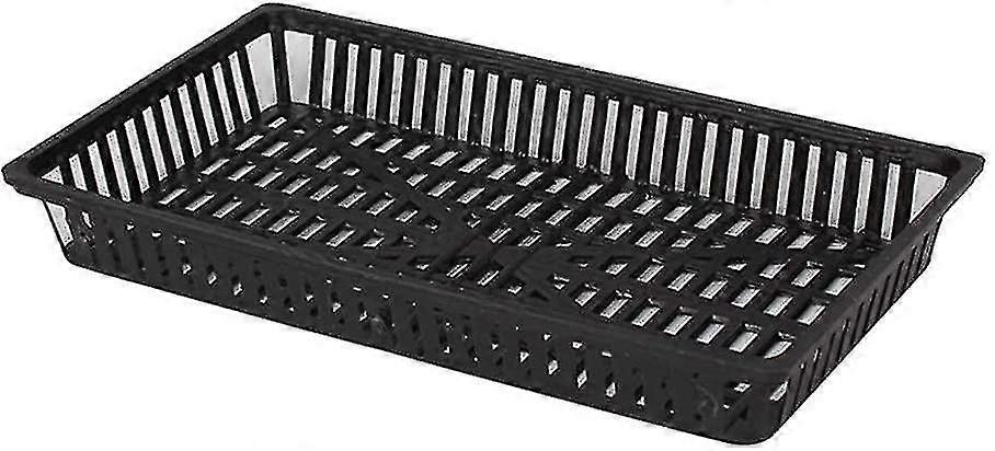 Botao Plastic Baskets For Aquatic Plants And Ponds (4pcs, Black)