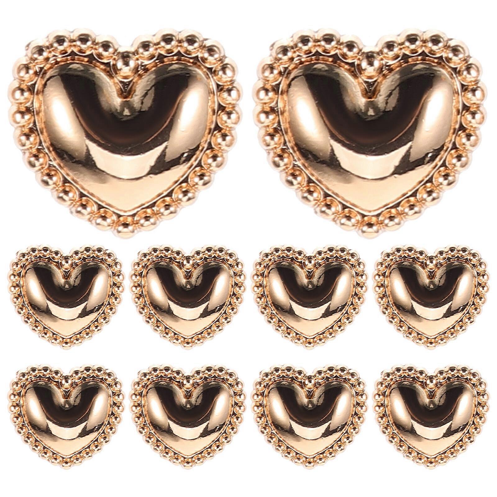 10pcs Metal Buttons DIY Sewing Buttons Clothing Buttons Retro Buttons for DIY