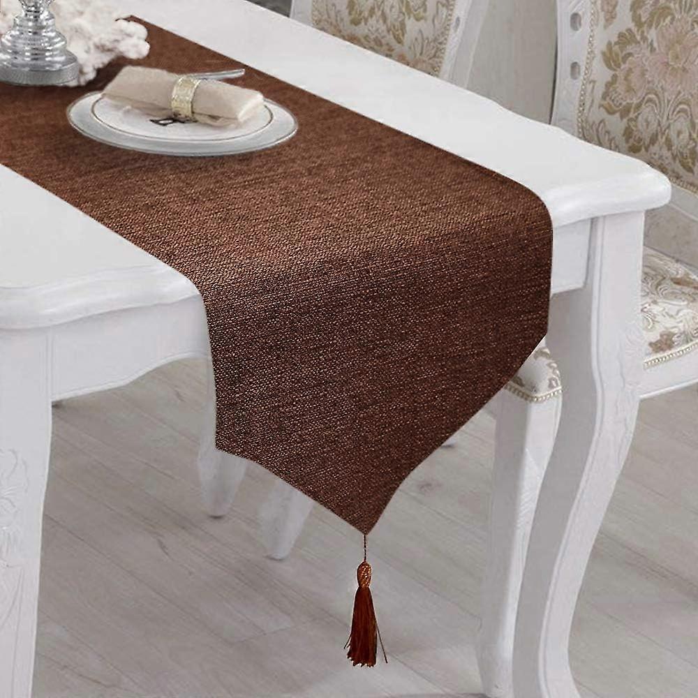 Chemin de table, chemin de table imperméable à l’eau Chemin de table moderne anti-taches