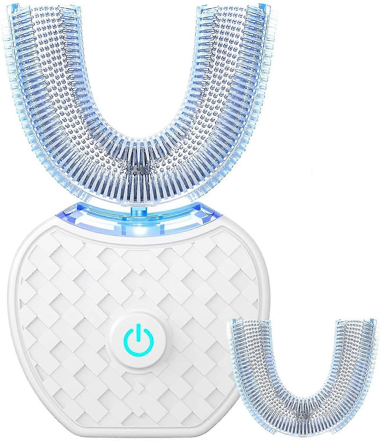 Electric Toothbrush,automatic Toothbrush,u-shape Sonic Toothbrush Teeth Whitening Kit With Replacement Brush Head-MXBC