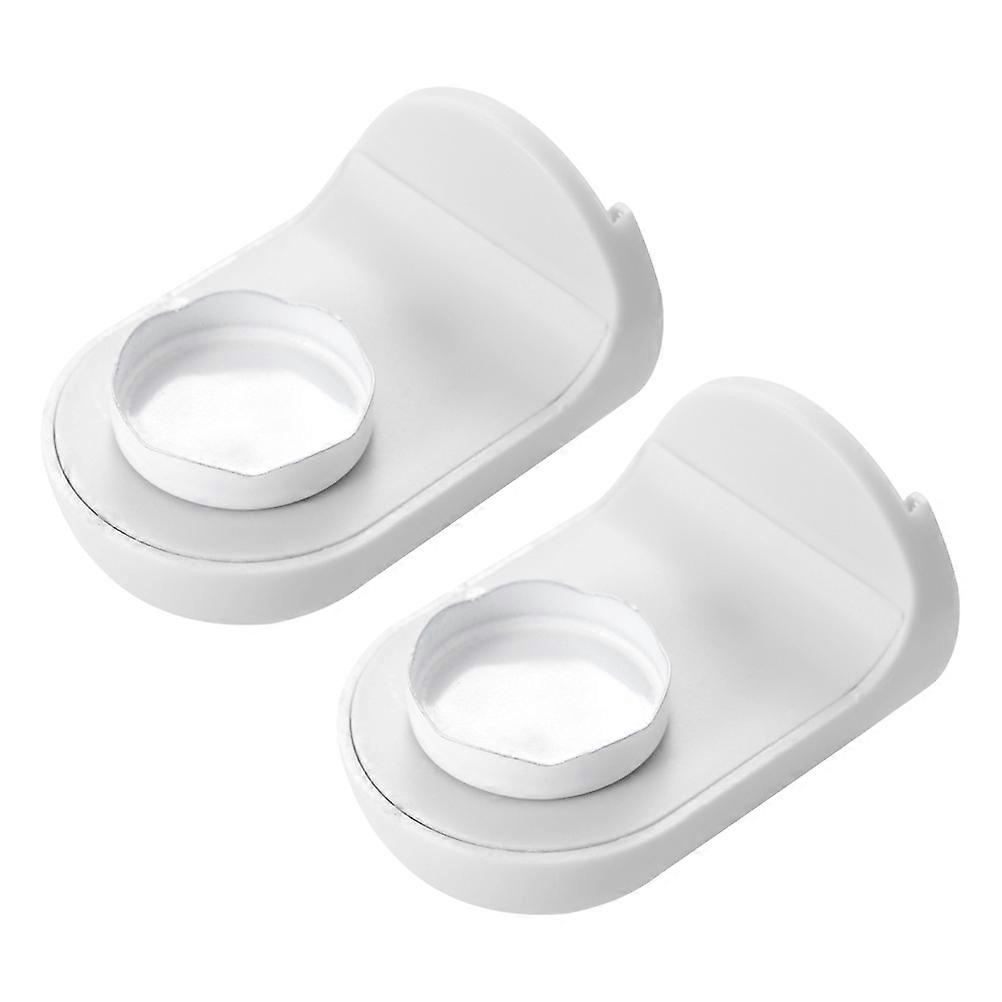 2pcs Plastic Wall Mounted Suction Soap Shelves Creative Soap Racks for Bathroom