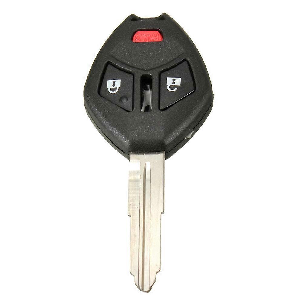 3 Button Car Remote Key Fob Case Shell with Blade for Mitsubishi Outlander
