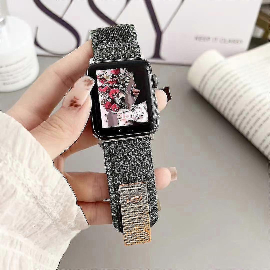 Suitable For Apple Watch S7applewatchs8 Nylon Ultra Canvas 49mm45mm Wild Diameter Band 41m