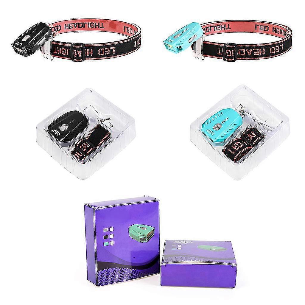 Sensor For Head Lamp Flashlight 4 Modes Lights Inductive Headlight For Night Run