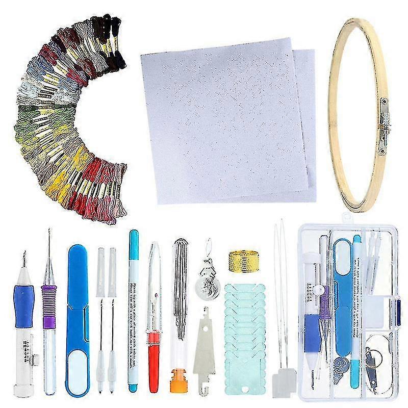 85pcs Embroidery Kit Punch Needle Embroidery Patterns Punch Needle Kit