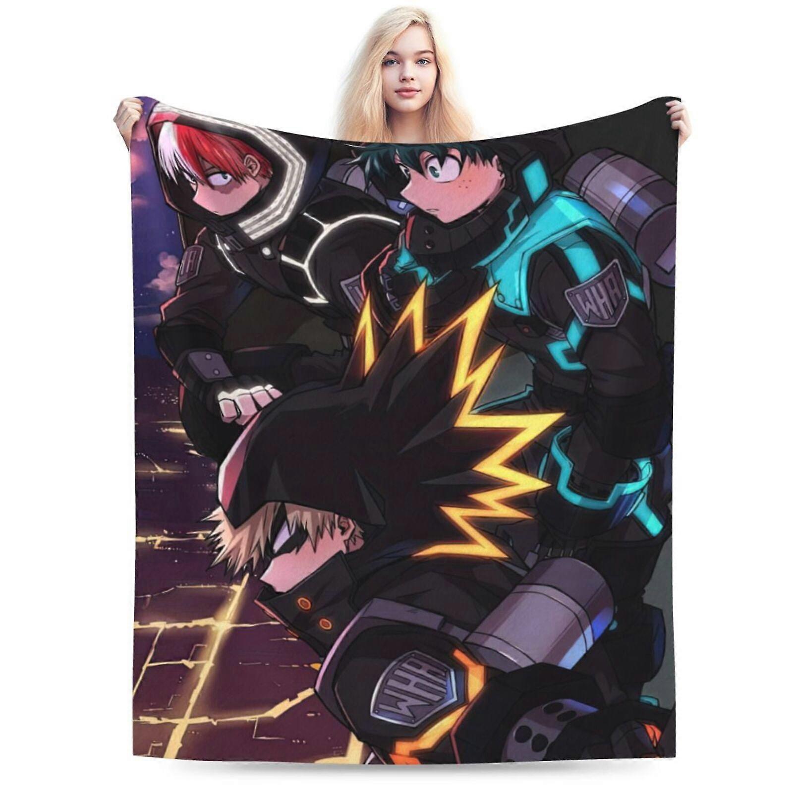 j840 My Hero Academia Blanket, Anime Throw Blanket For Couch Sofa Bed, Soft Cozy LightweightMT8023