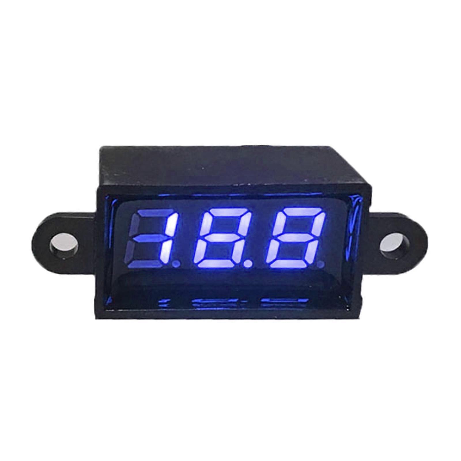 Micro Voltmeter 3.50-30.0V Digital Voltage Panel Meter for DC 12V 0.28" 2-Wires