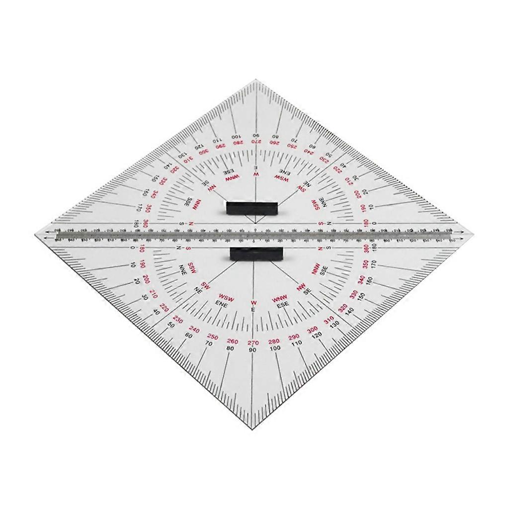 Triangle Ruler for Ship Drawing Chart Drawing 30cm Triangle Ruler with Handle