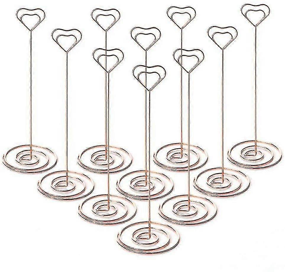 10pcs 8.6" Tall Place Card Holders Table Number Stand Table Card Holders Table Picture Holder Wire Photo Holder