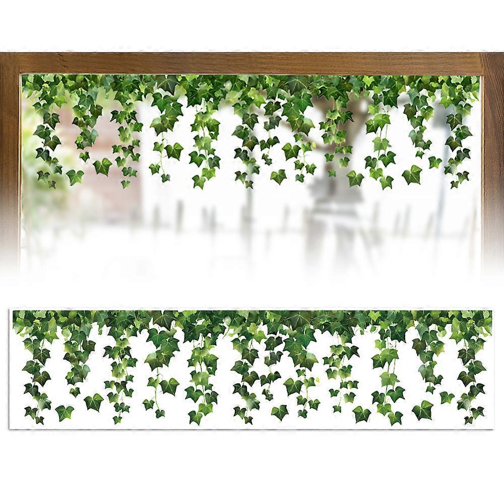 Waterproof PVC Colored Laser Stained Window Film Static Stickers Rainbow Prism Electrostatic Window Decals Leaf 300x1200mm