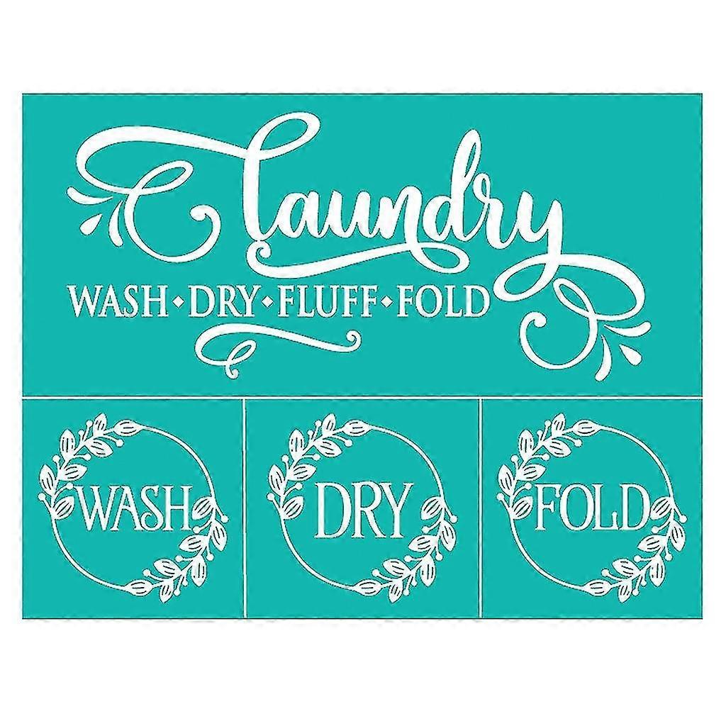 Diy Screen Printing Stencil Self-adhesive Laundry Room Sign Mesh-screen Stencil
