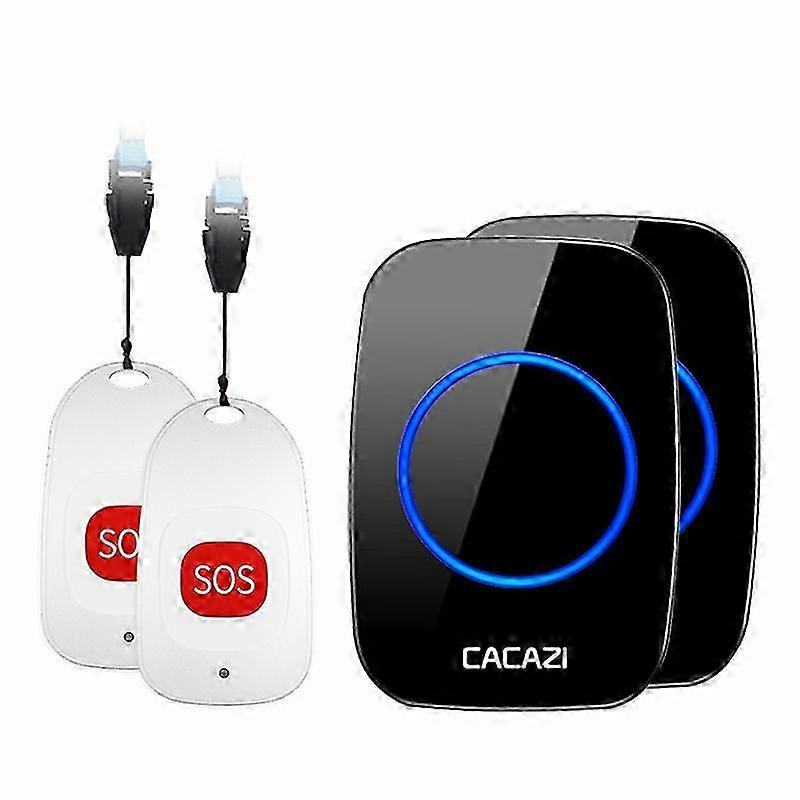 Wireless Emergency Alarm for Elderly, One-Click Help, Remote Doorbell