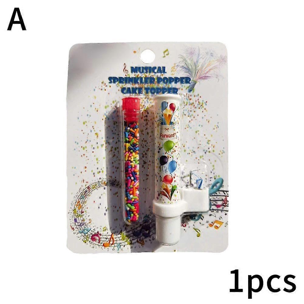 Magic Sparkle Birthday Candle with Ejecting Candy Confetti for Fun Party Decorations