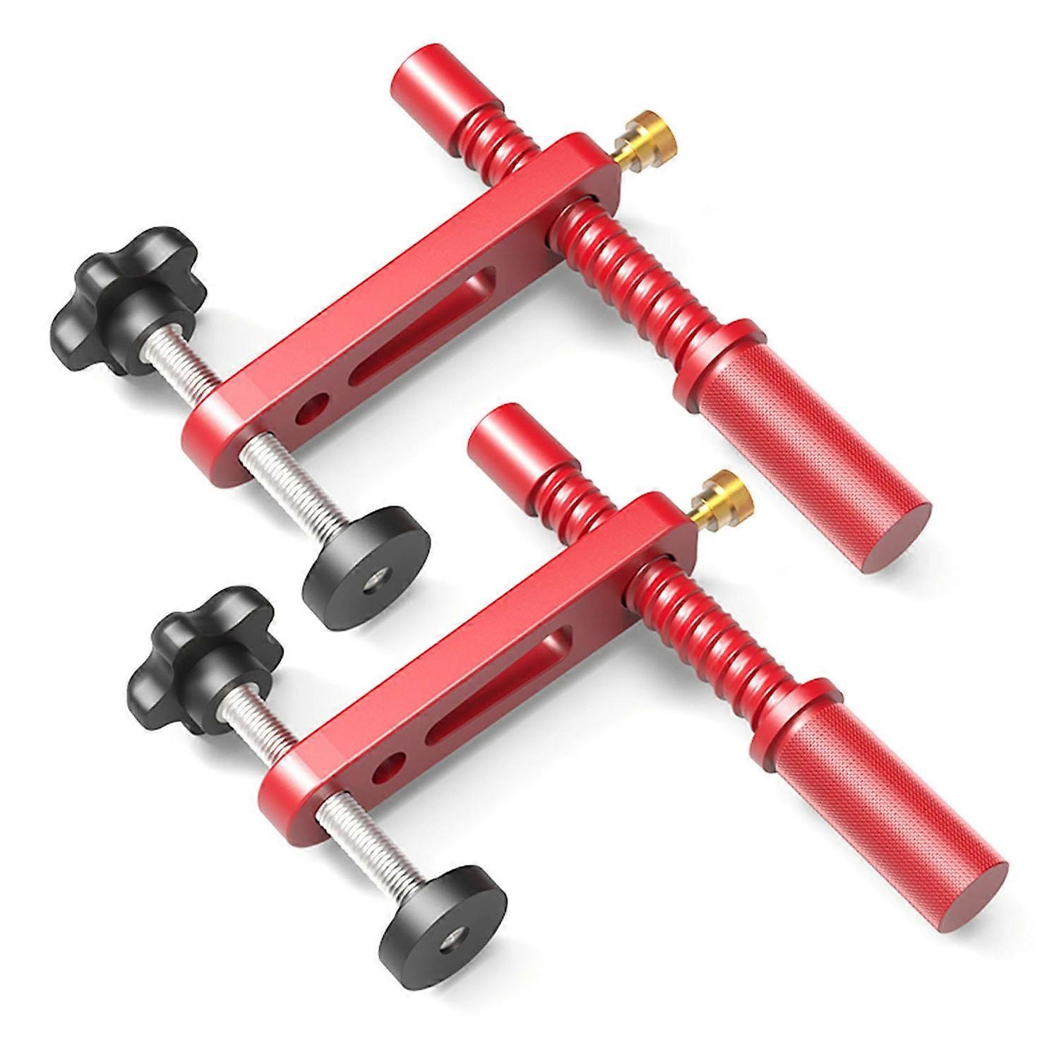 Bench Dog Clamp Set 20mm with Protective Pads Red for Woodworking Workbench Table 