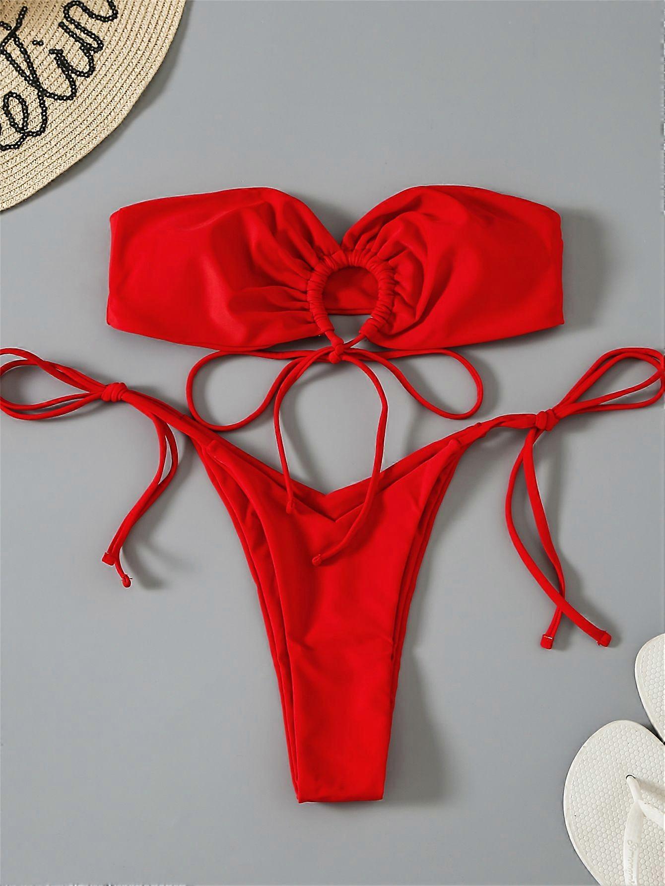 Custom DIY Biquini Newest Sexy Inspired Designer Swimwear bikini towel fabric coffee pink bathing suits girls s~xl PH08