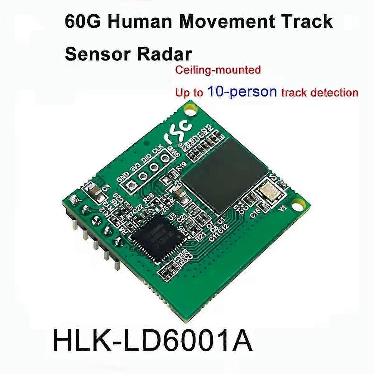 60g 4 Transmitter 4 Receiver High-precision Multi-target Human Movement Track Sensing Ld6001a Radar Module